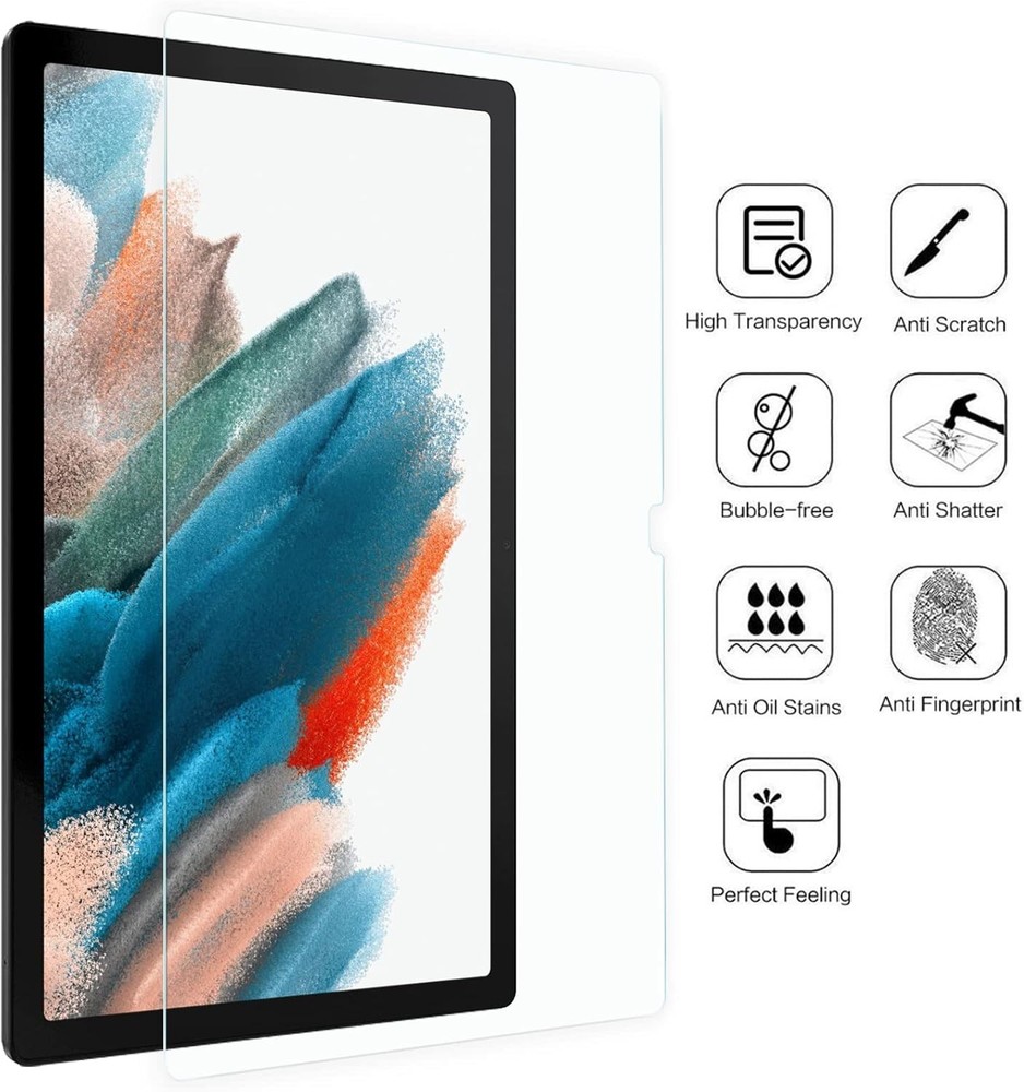2 Pack Screen Protector for Samsung Galaxy Tab A8 10.5 2021, Tempered Glass