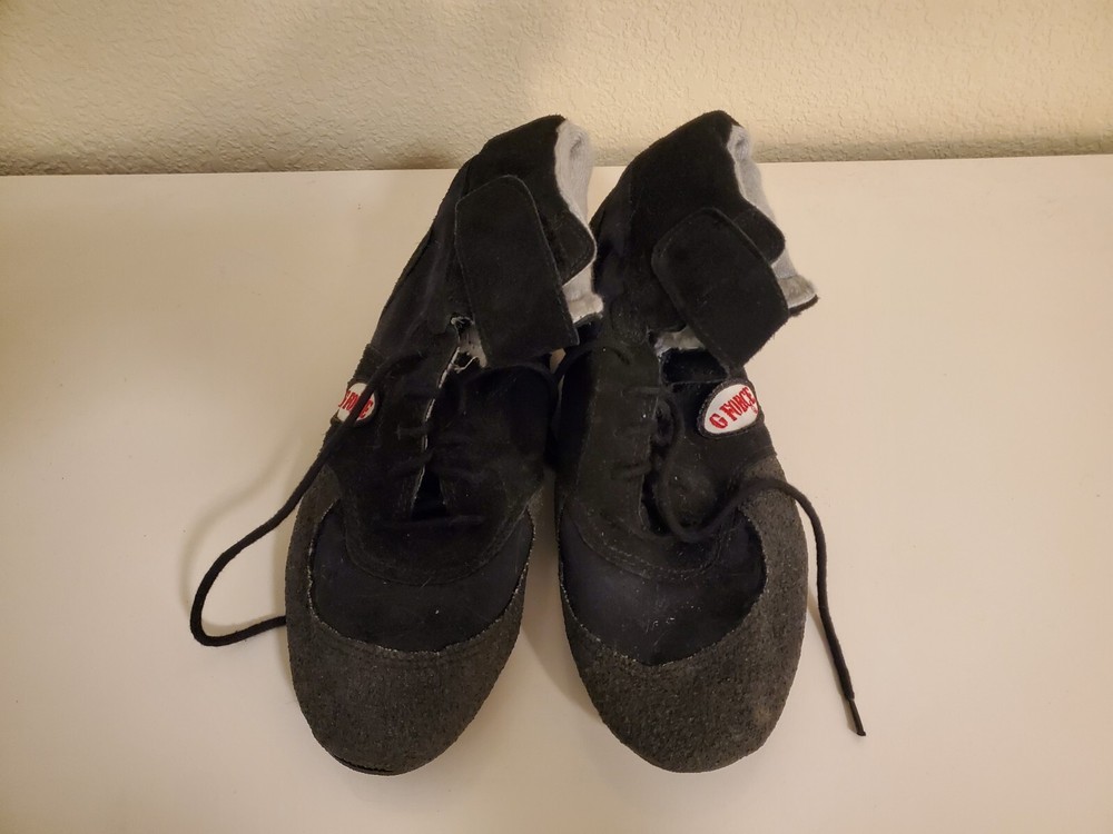 G Force Auto Racing Shoes Black Size 10