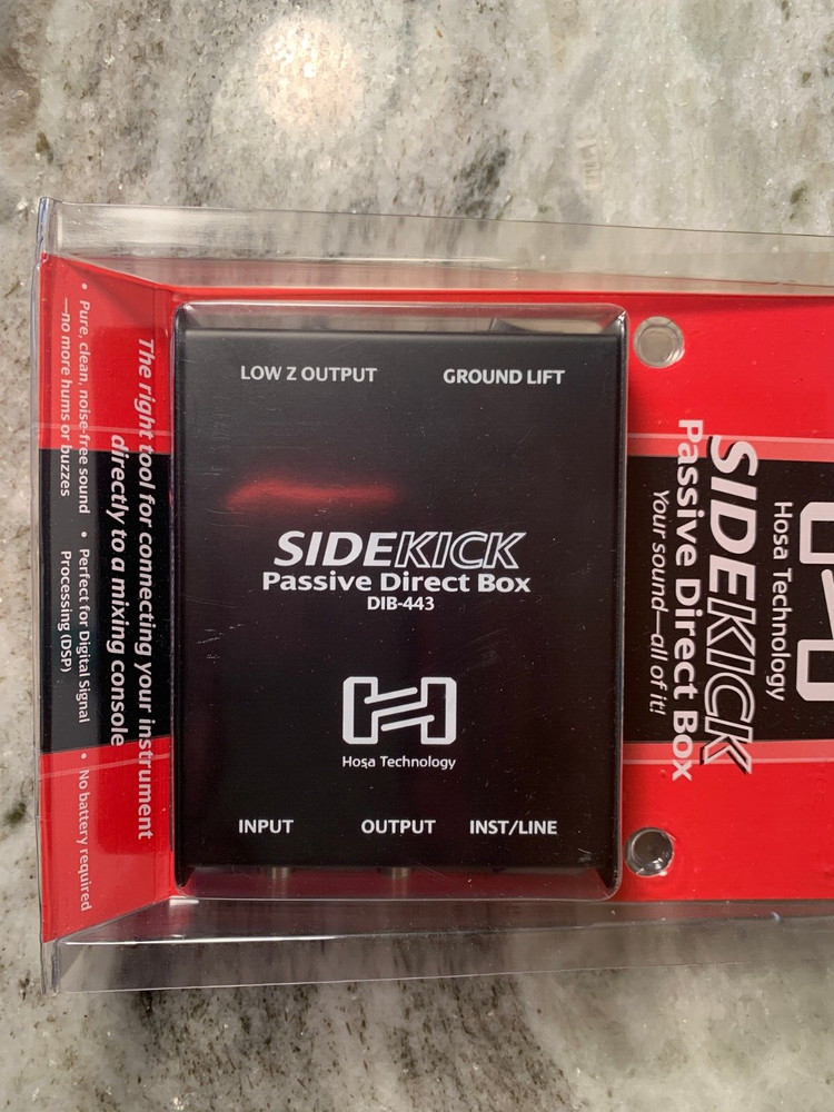 Hosa Technology Sidekick Passive Direct Box DIB-443 NOS FS