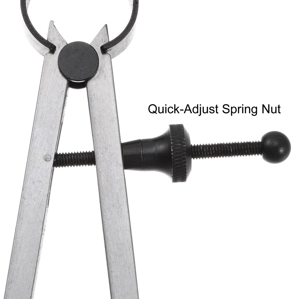 Spring Joint Caliper 8" Adjustable Spring Divider Caliper with Solid Nut