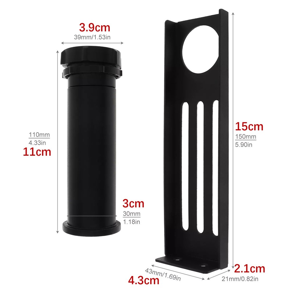 Black Rotatable 3D Printer Filament Holder Rack Bracket For Ender-3 series