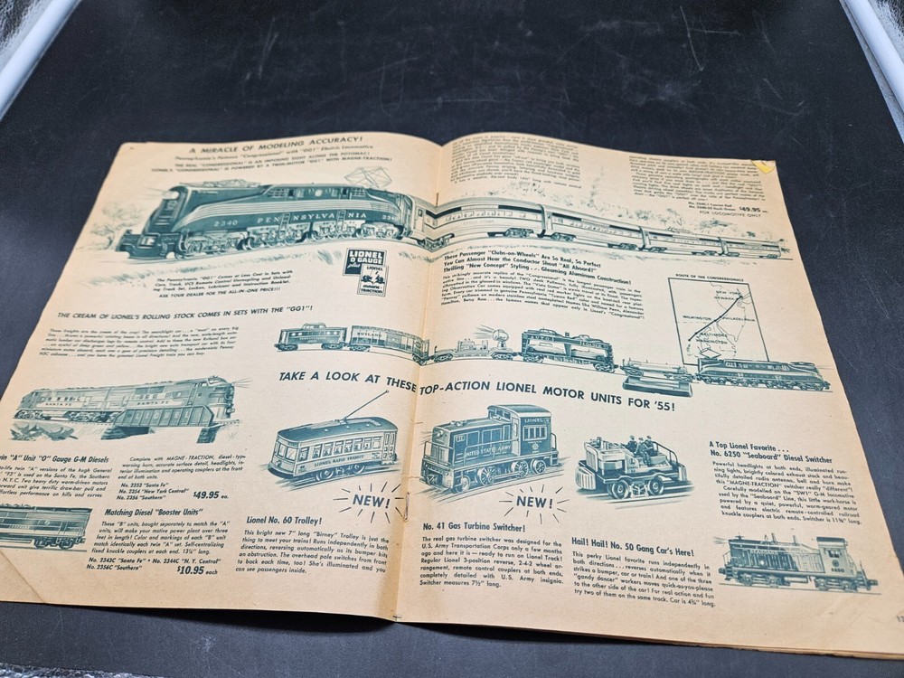 1955 LIONEL CATALOG Toy Train & Accessory Postwar catalog