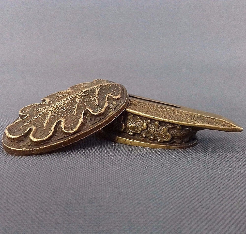 Set " Oak " bronze bolster fingter guard & pommel custom knive making
