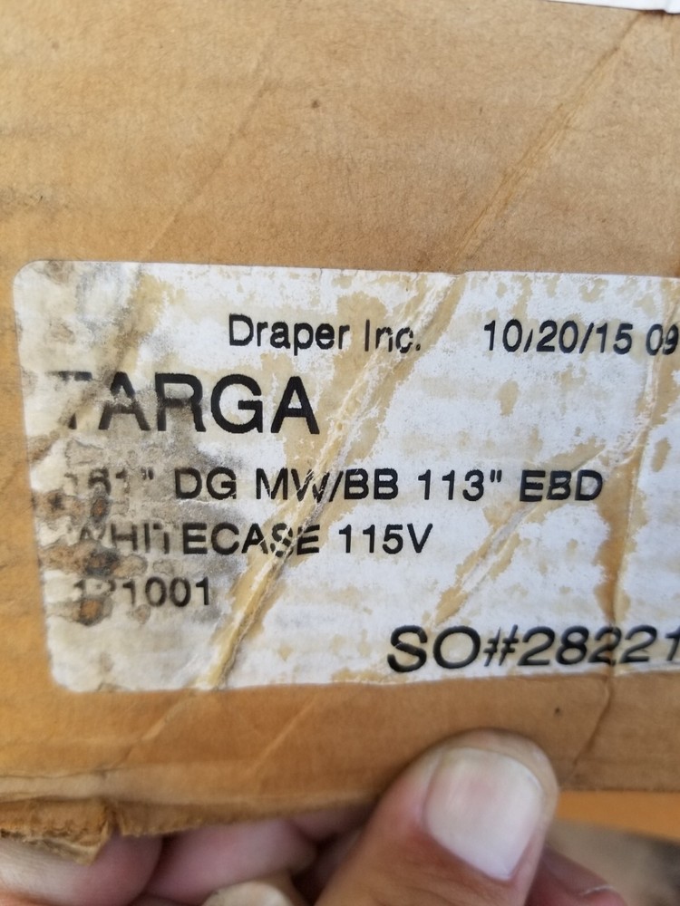 Draper Inc. Targa Electric Projection Screen 161"