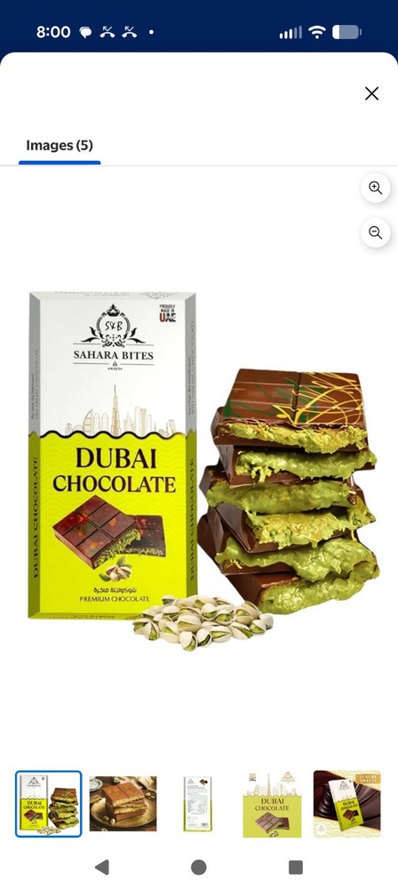 Real Dubai chocolate authentic made in UAE