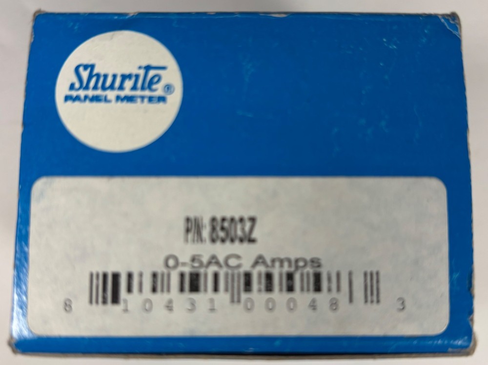 Shurite 8503Z Panel Meter 0-5AC Amps