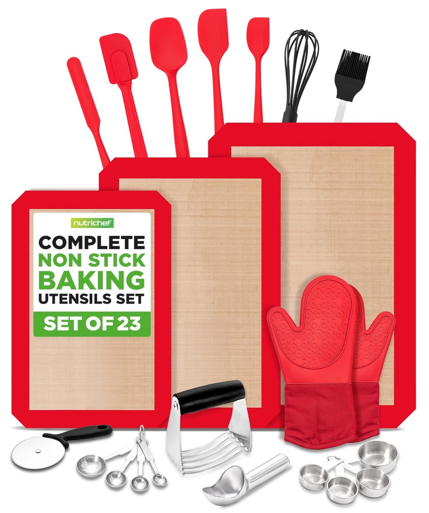 NutriChef 23-Piece Essential Baking Utensils Set