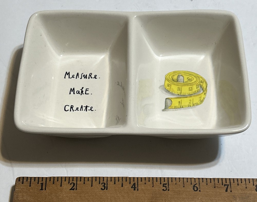 Rae Dunn Divided Dish Measure, Make, Create “B-5