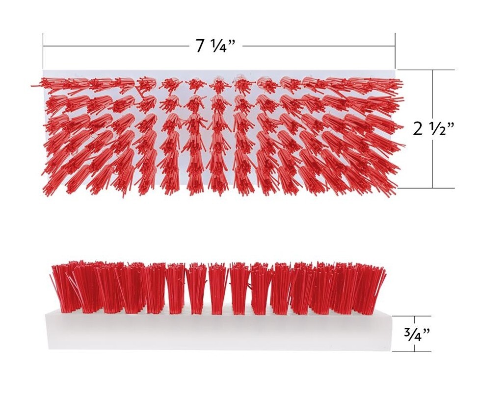 Boot brush caddie refill replace red brush for Peterbilt Kenworth Freightliner