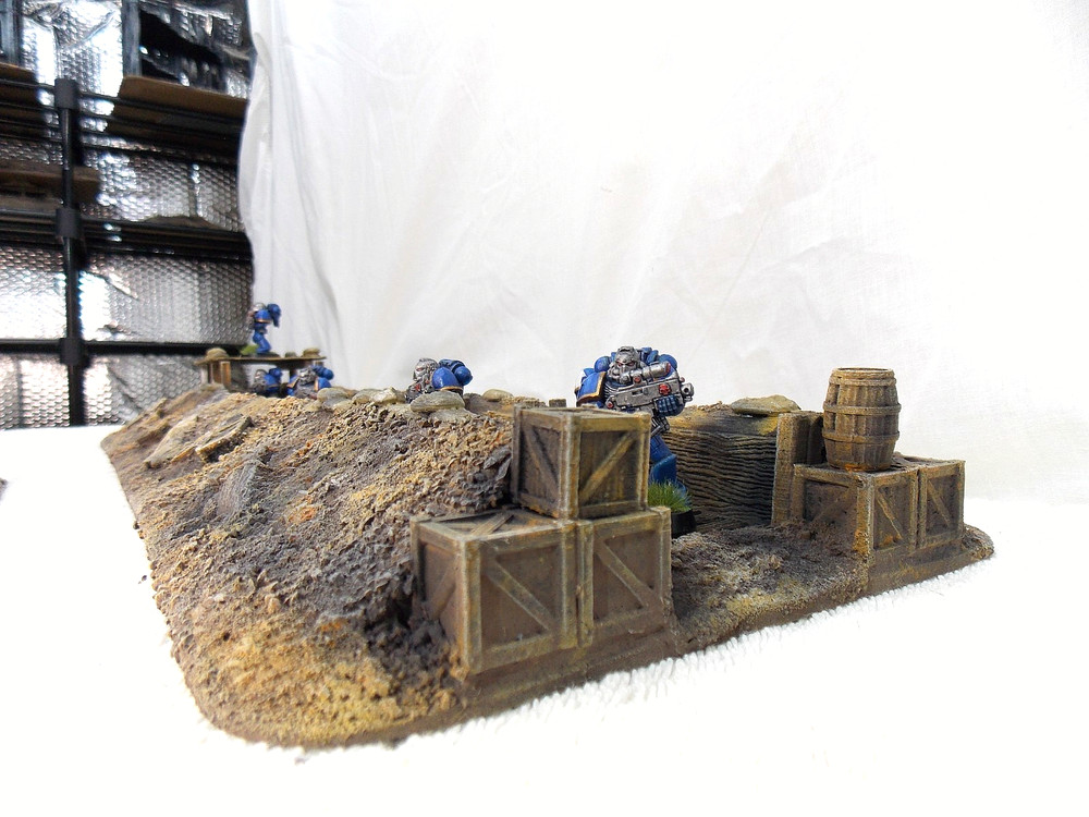 WARGAMING TERRAIN PAINTED TRENCH SYSTEM