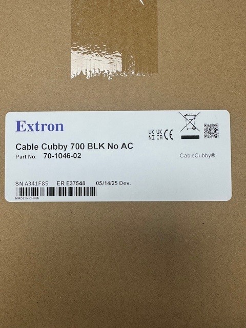 Extron Cable Cubby 700 BLK No AC