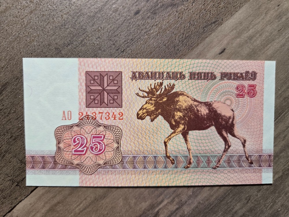 Belerus, 25 Rublei Radar Note, AD 2437342
