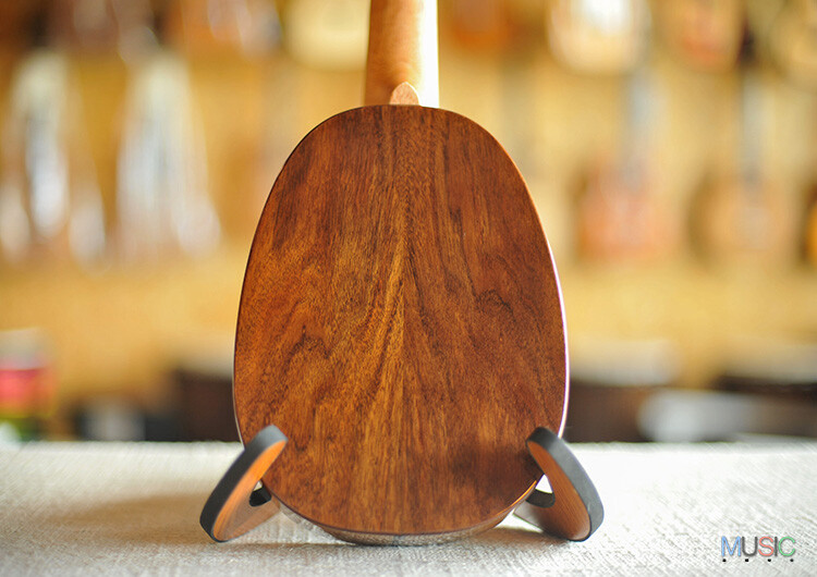 Bright Sun Solid Koa Pineapple Soprano Ukulele (Abalone Inlay)