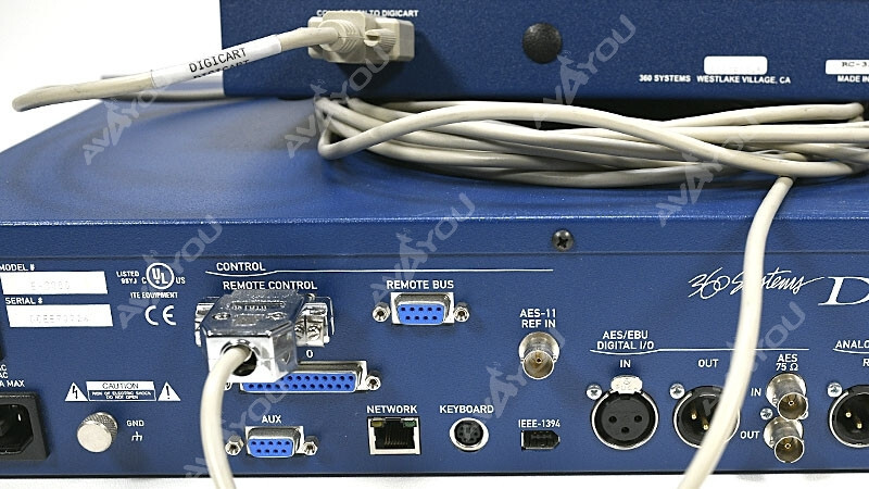 360 Systems DigiCart/E E-3000 Digital Audio Recorder + RC-320 Remote Control