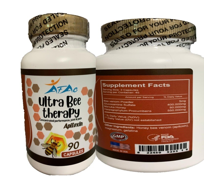 2 Bio Bee Therapy Venom Extract anti-inflammatory Miracle Arthritis support 180