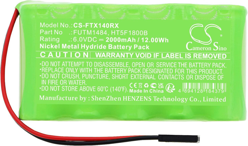 Replacement Battery Fit for FUTABA Transmitter 10J, Transmitter 14SG, Transmitte