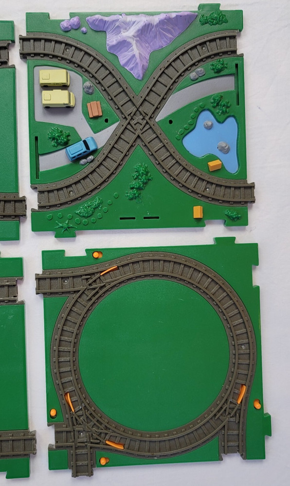 2004 Basic Fun XTS Train System Expandable Pieces Mini Track Expansion Lot of 13