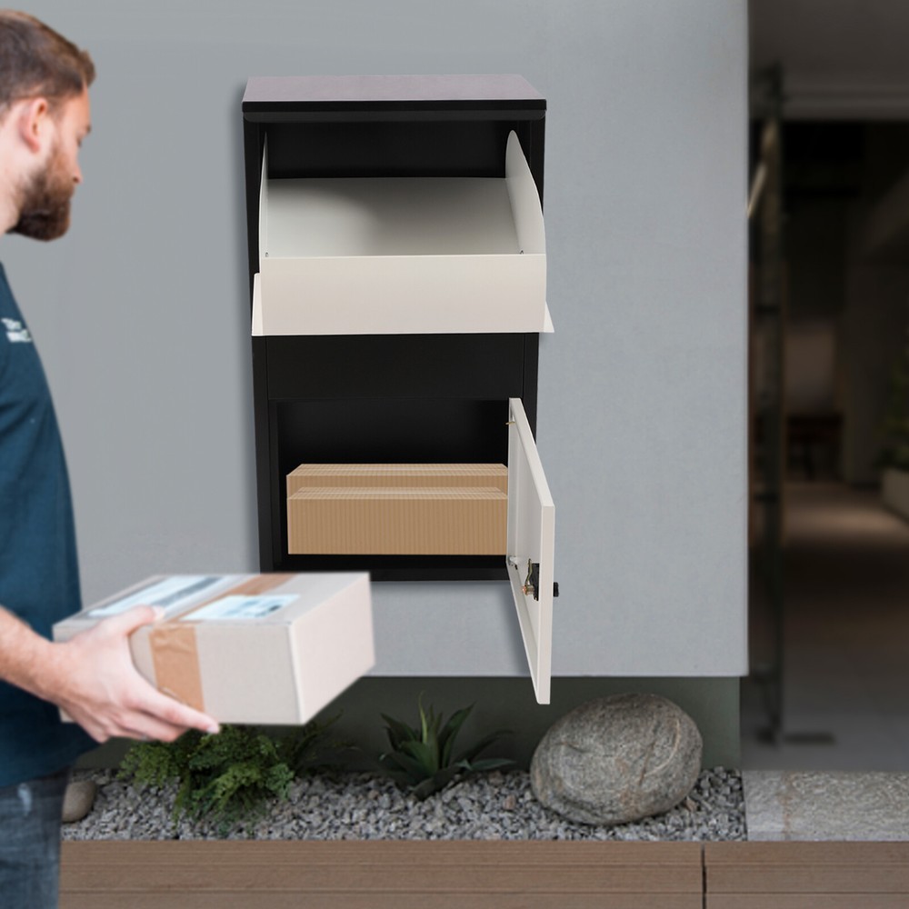 Package Delivery Boxes Large Mailbox for Parcel Wall Mounted Lockable Anti-Theft