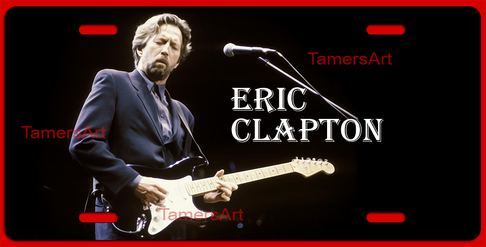 ERIC CLAPTON ART LICENSE PLATE