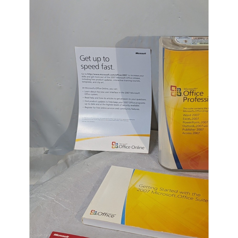 Microsoft Office Professional 2007 Windows Full Retail Version Open Box AS-IS