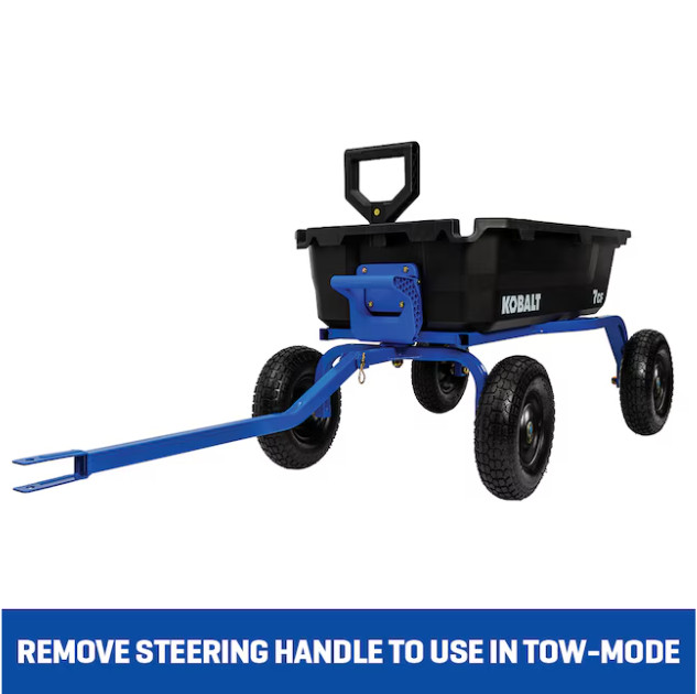 Kobalt 7.0-cu ft Poly Yard Cart