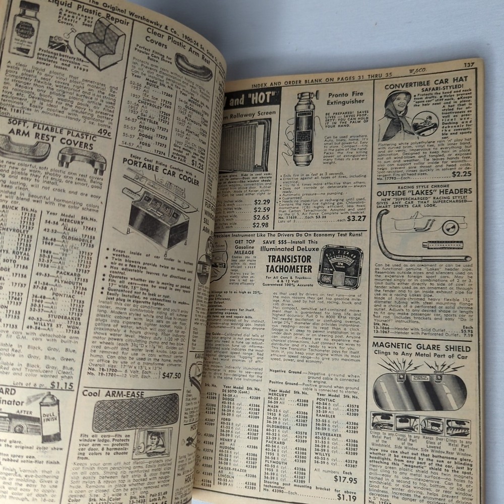 The Original WARSHAWSKY & CO. Everything Automotive 1959 No. 207