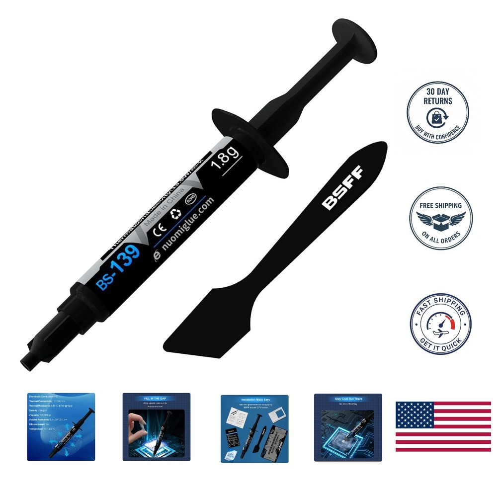 High-Performance Carbon-Based Thermal Paste 1.8g - Perfect for CPUs & GPUs