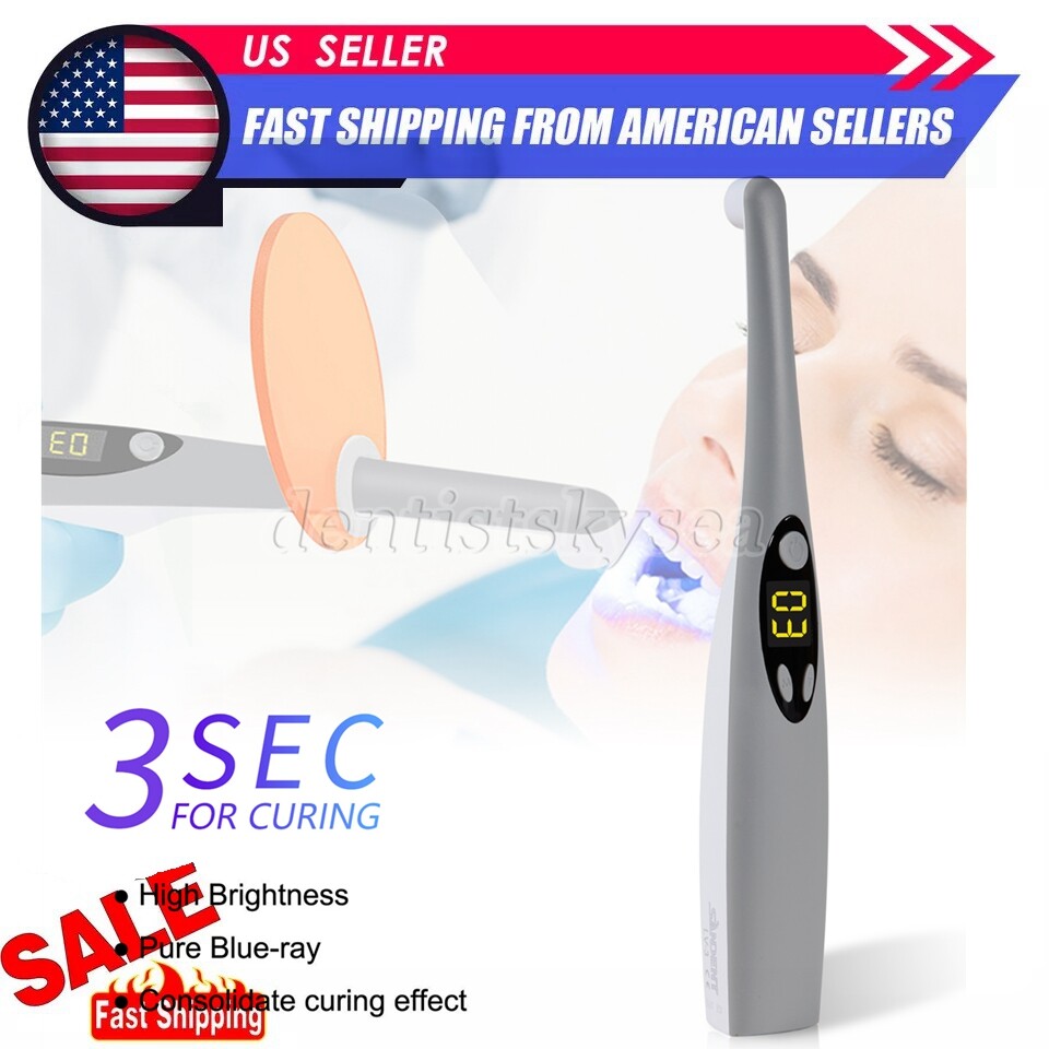 Dental Wireless Led Curing Light 3 Second iLED Cure Lamp Woodpecker DTE Style