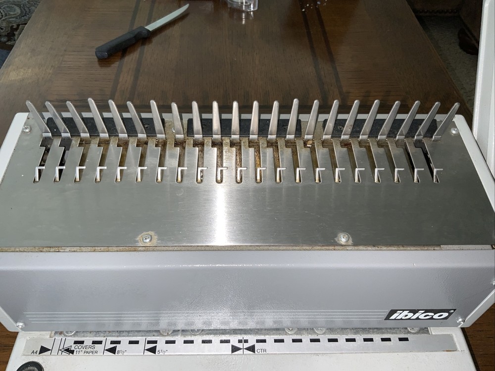 HEAVY DUTY IBIMATIC INDUSTRIAL IBICO COMB METAL BINDING MACHINE SYSTEM
