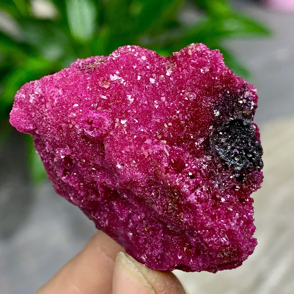 40G Natural Rough Red Corundum Phlogo Pit Mineral Spirits Ruby Raw Gemstone