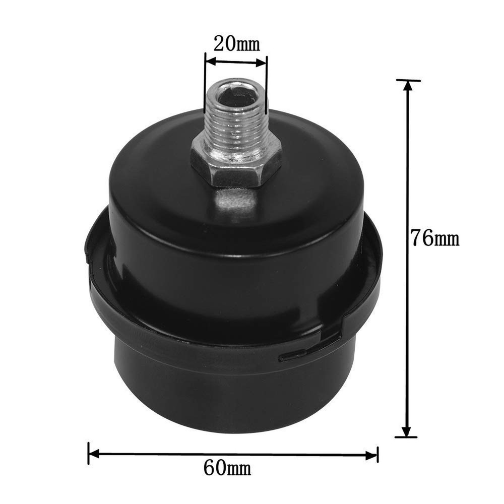 2 Pcs Air Compressor Silencer Filter Metal Air Compressor Intake Filter Noise...