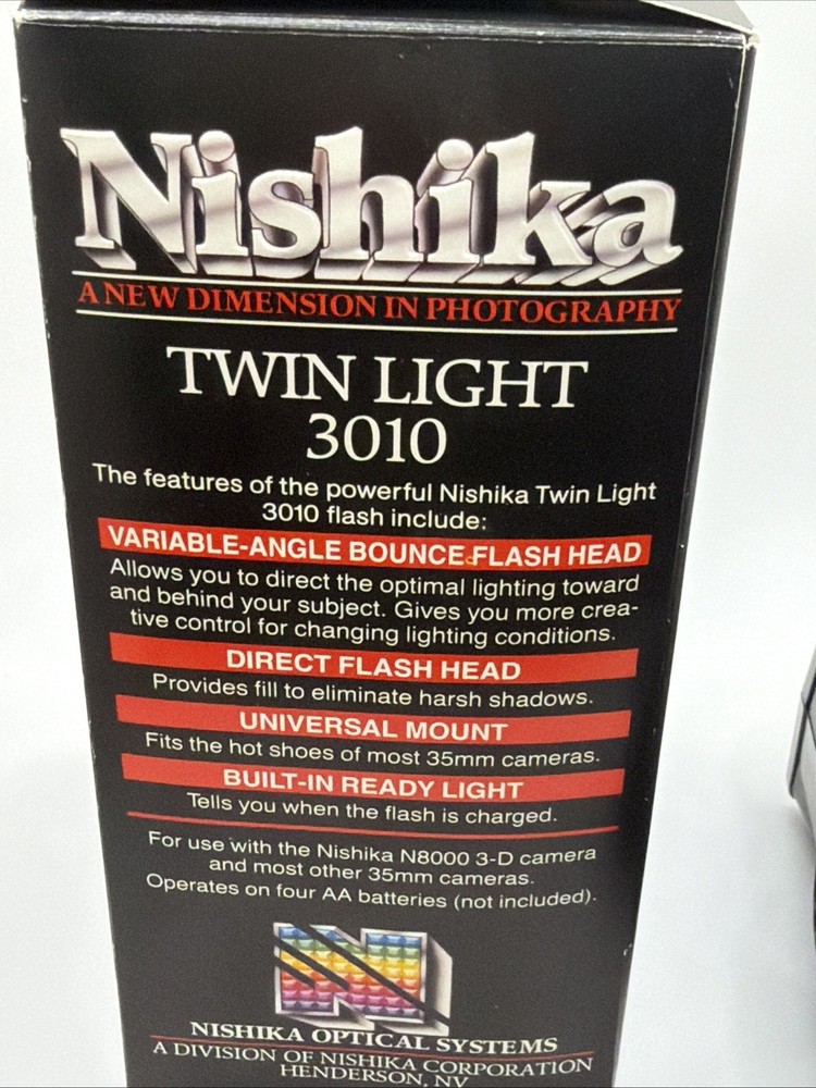 Nishika Twin Light 3010 Variable Angle Electronic Flash