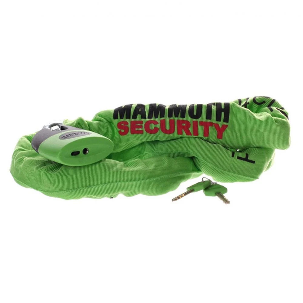 Mammoth (Security) Lock & Chain - 12mm Square Link - 1.8m (Thatcham)