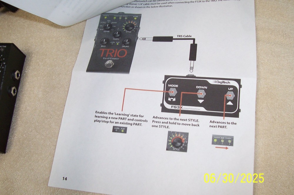 DigiTech TRIO Band Creator Guitar Effect Pedal