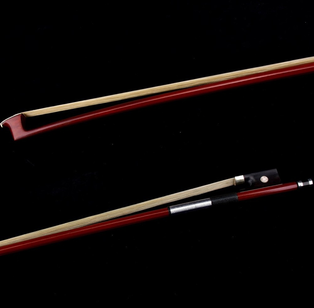 D. Peccatte Copy Master Antique Pernambuco Octagonal Violin Bow 4/4 Ebony Silver
