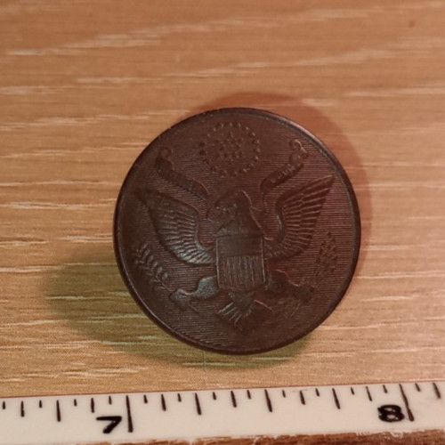 US ARMY WW1 Vegetable Ivory 7/8" inch  button, 1, star backed