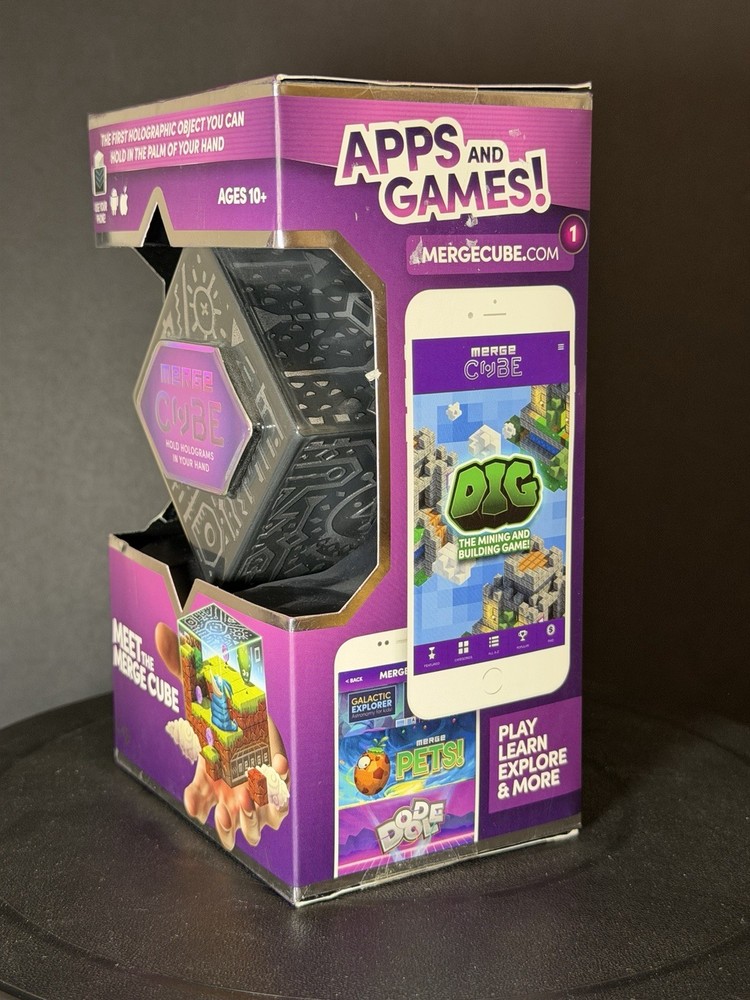 Merge Cube Hold Holograms in Your Hand Virtual Game Toy for IOS Android Tablet