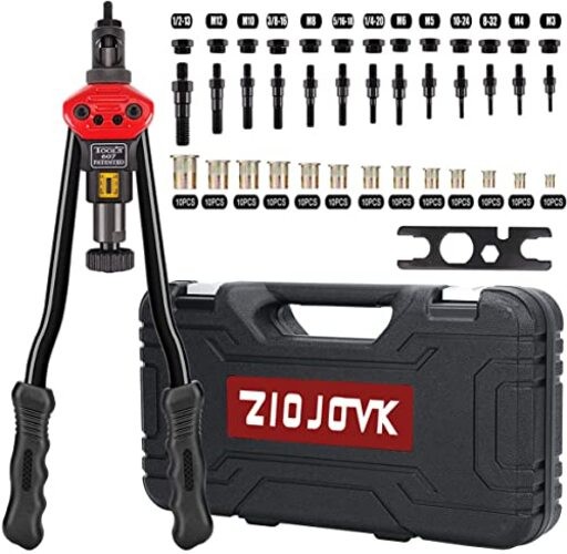 16" Rivet Nut Tool, Professional Rivet Nut Tool Setter Kit Including 13 Metric