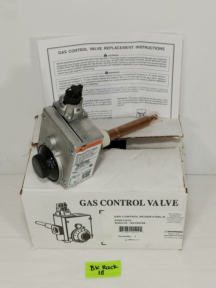 ProSelect PSW12410 Temperature Control Valve for Natural Gas Water Heaters, FS