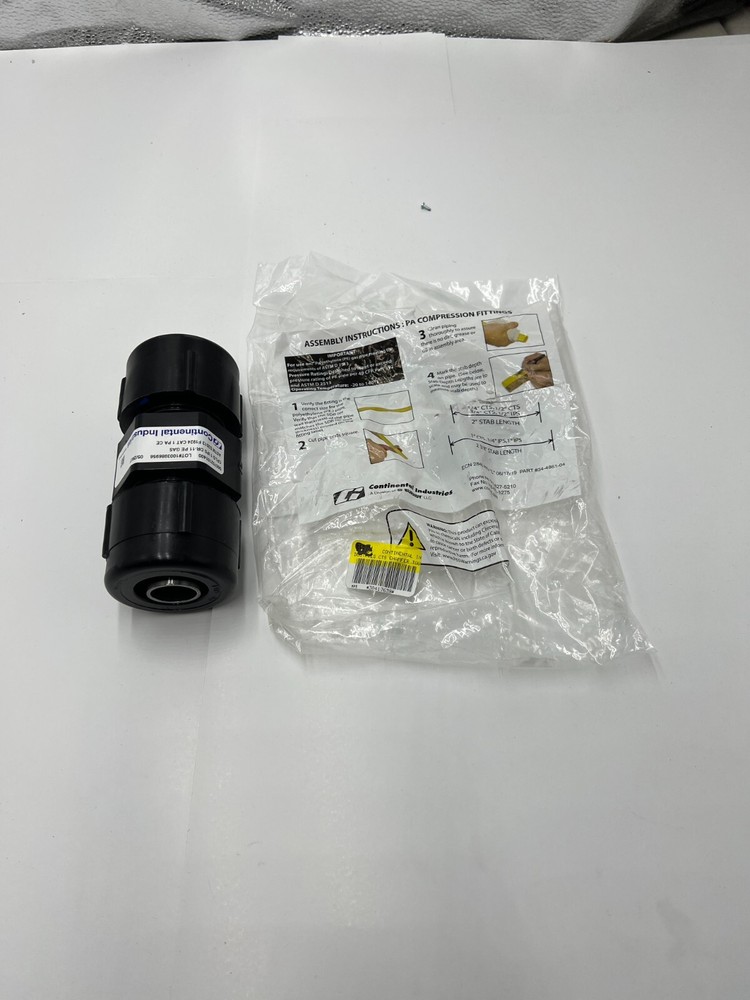 Continental Industries Compression Fitting Coupling 1" IPS 565752101400