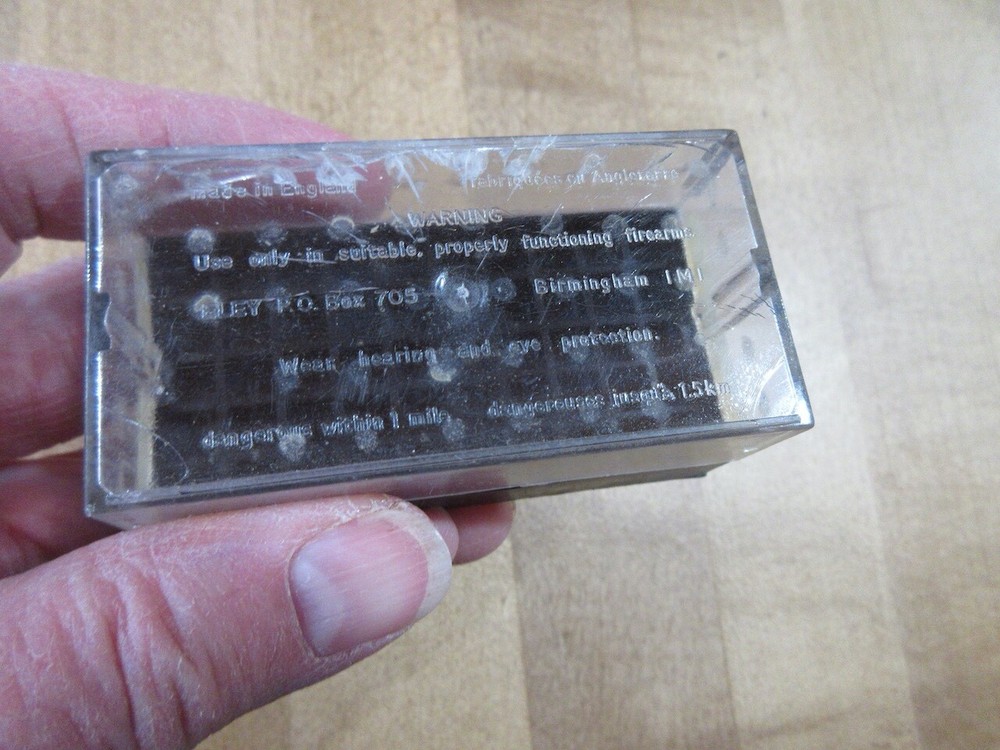 Empty Eley 22 Long Rifle Match Extra ammo box (3-23) (w3)