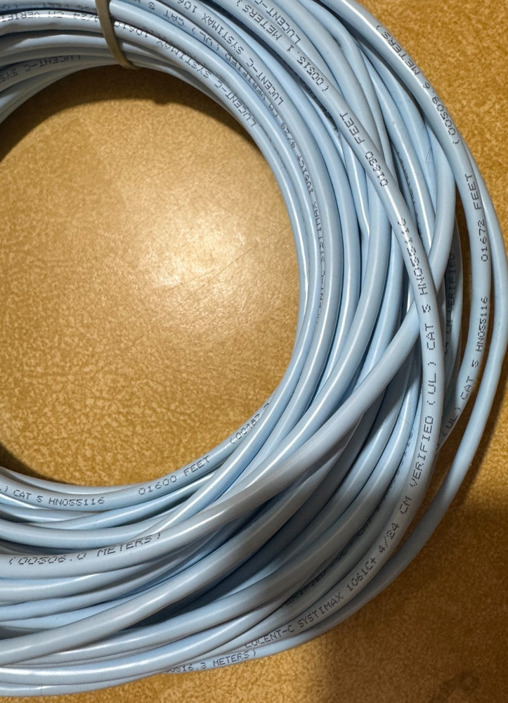 Lucent Cat 5 Network Cable Light Blue/100ft 106871809
