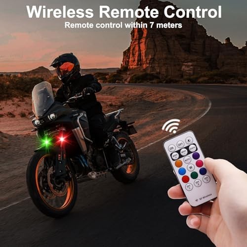 4 Pack Wireless LED Strobe Lights Remote 8 Colors USB