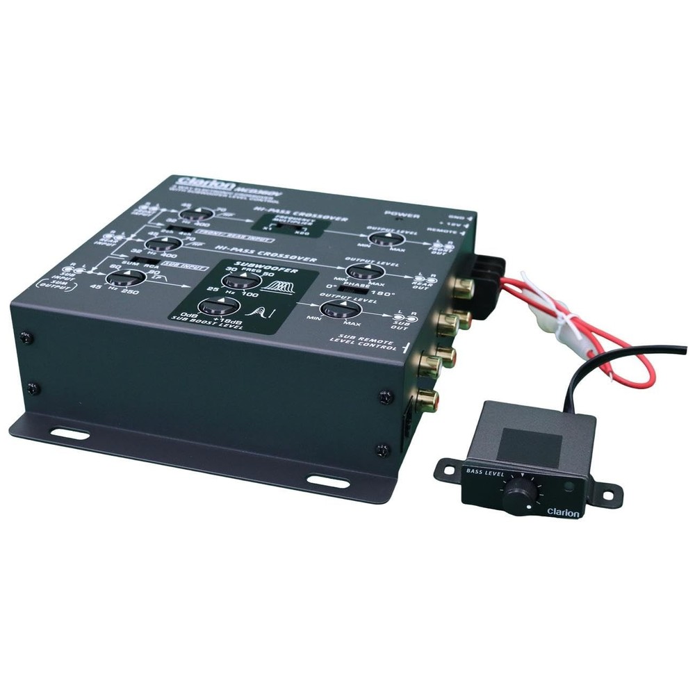 3Way Electronic Crossover with RCA Inputs and Remote Subwoofer Control