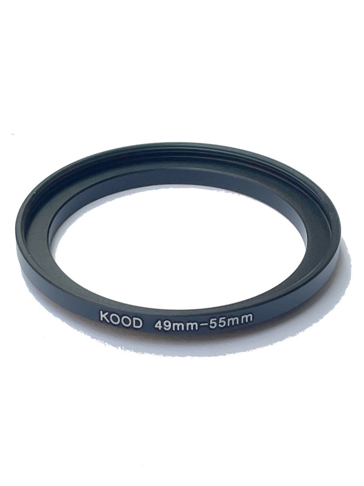 49-55mm Stepping Ring Adapter Filter Thread Converter 49mm to 55mm Step Up ring