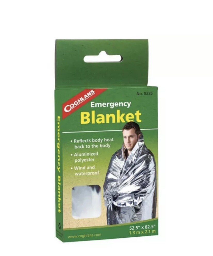 Coghlans Emergency Blanket Outdoor Camping Hiking Accessory