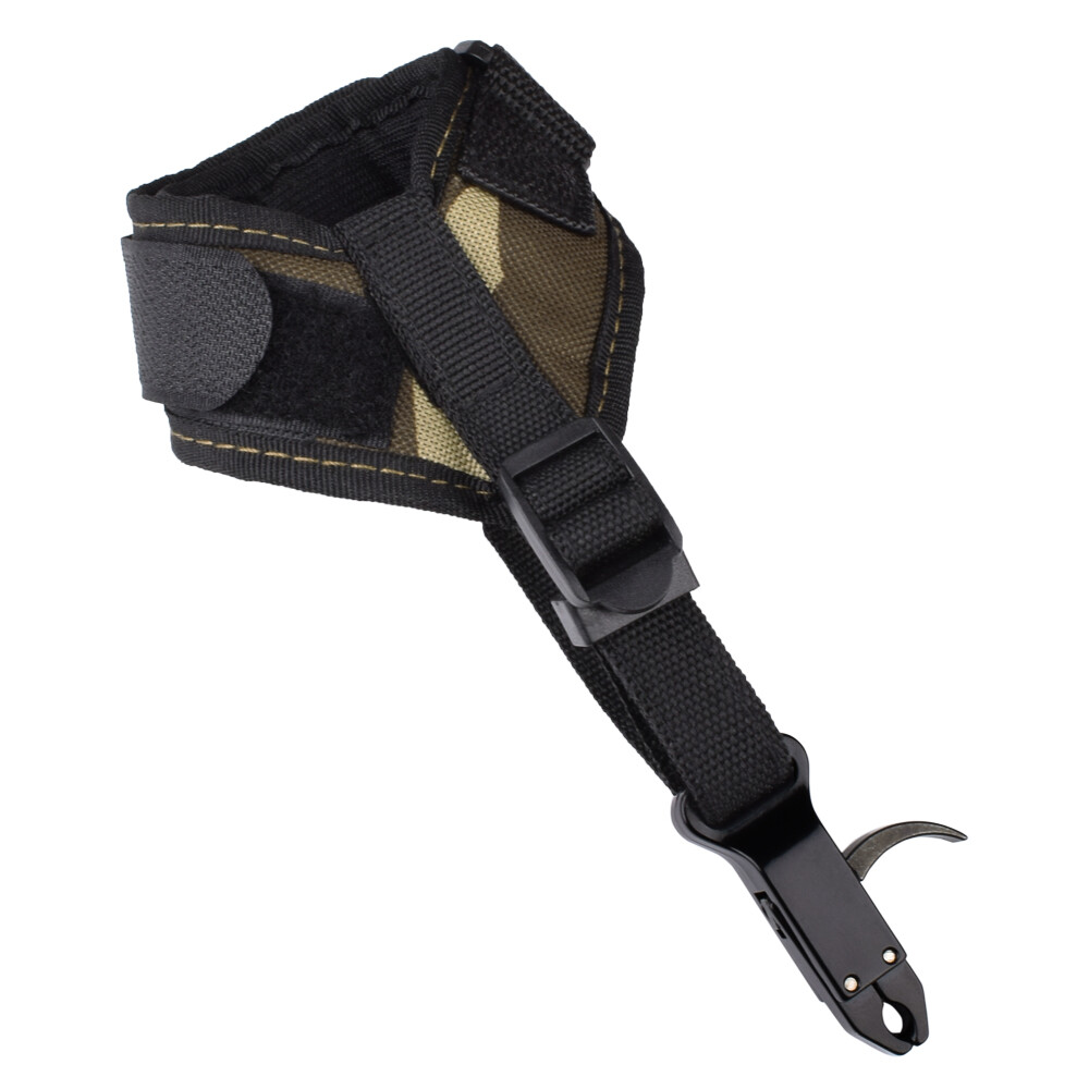 Release Aids Strap Trigger Caliper Archery Wrist Adjustable Compound Bow Hunting