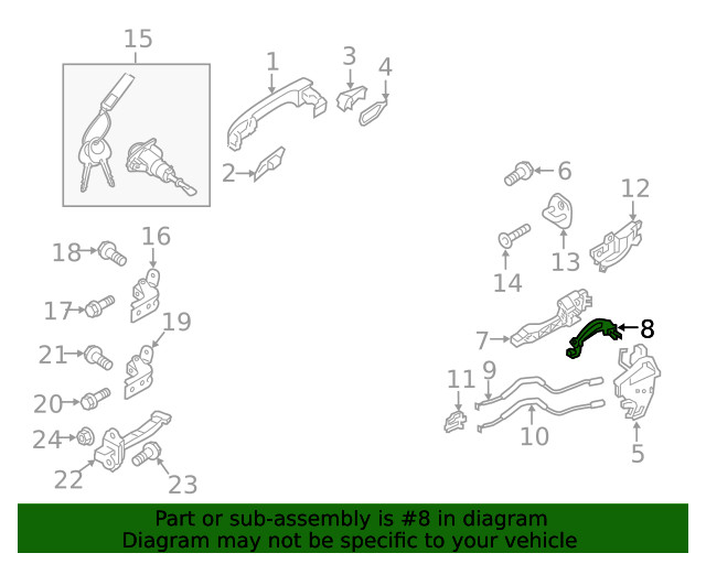 Genuine Kia Handle Base Support Bracket 82495-D5000