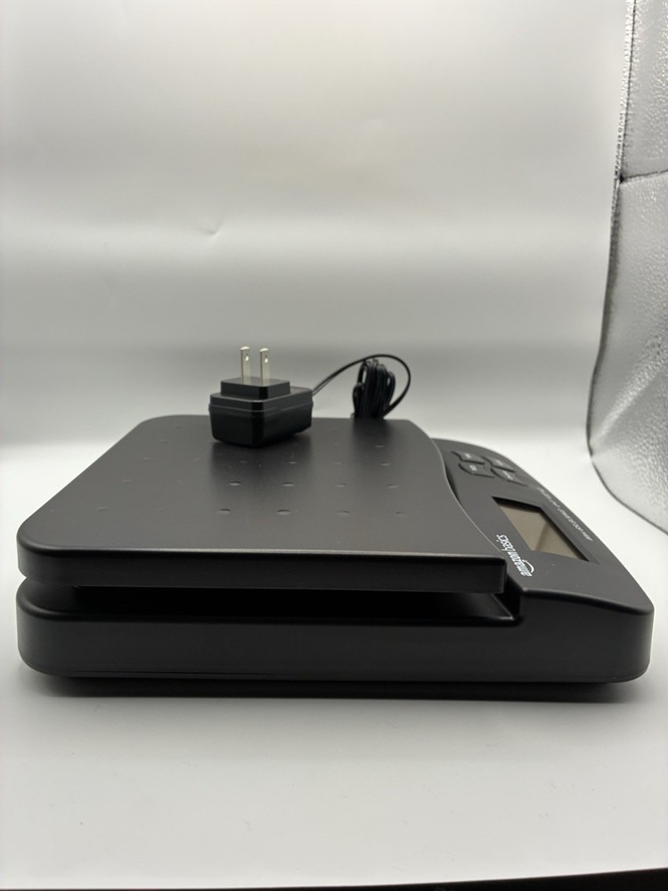 Amazon Basics Digital Postal Table Top Scale, AC Adapter,65 pound, Black Working