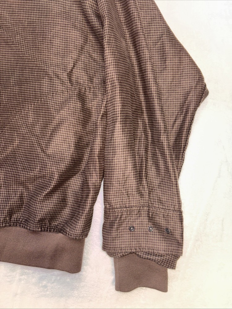 Zero restriction golf outerwear brown micro suede men’s medium 1/4 Snap pullover